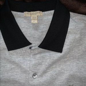 Burberry Polo shirt, BLK/GRY, small